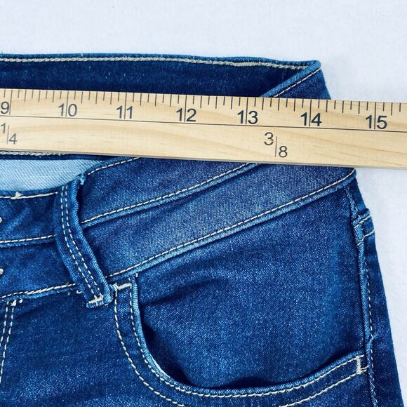 M Jeans Maurices Womens Size M-Reg 28" W Dark Wash Denim Stretch Skinny Mid Rise - Picture 7 of 12